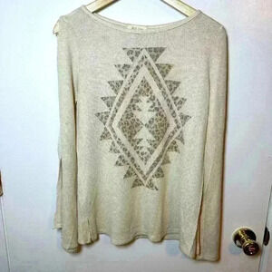 Women’s Phil Love Geometric Open Long Sleeve - Small